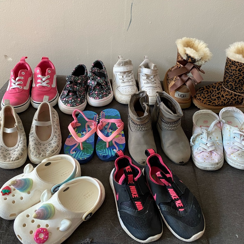 Lot of girls size 8c shoes